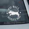 Pit Bull Agility Car Window Stickers