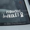 Portuguese Podengo Dog Sports Window Stickers