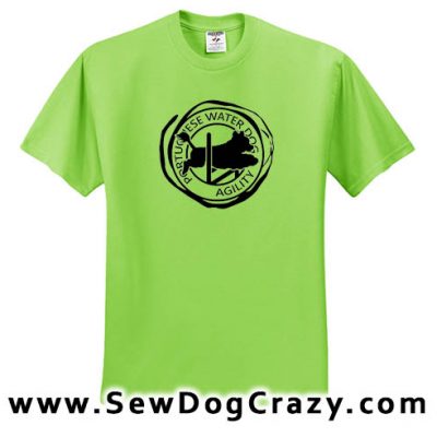Agility Portuguese Water Dog Tshirt
