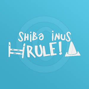 Shiba Inus Rule Decals