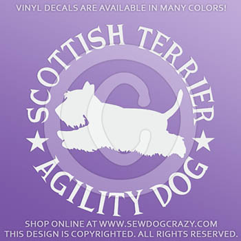 Scottish Terrier Agility Decals