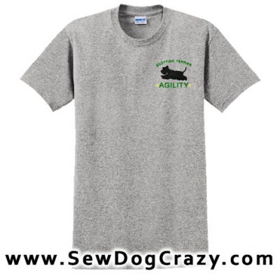 Embroidered Scottie Agility Tshirts
