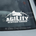 Scottish Terrier Agility Dog Walk Window Decals
