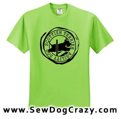 Scottish Terrier Agility Tshirts