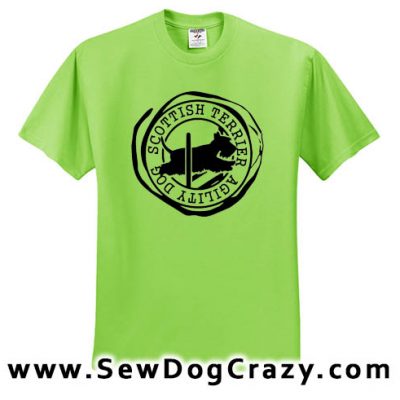 Scottish Terrier Agility Tshirts