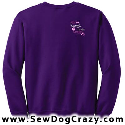 Embroidered Scottie Lover Sweatshirts