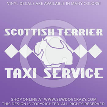 Scottie Taxi Car Decals