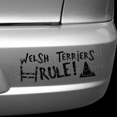 Welsh Terriers Rule Dog Sports Bumper Stickers