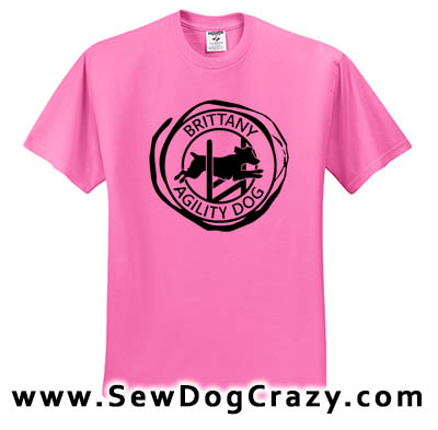 Brittany Agility Dog Tshirt