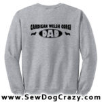 Cardigan Welsh Corgi Dad Sweatshirts