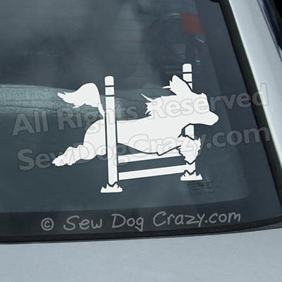 Hairless Chinese Crested Agility Car Window Stickers