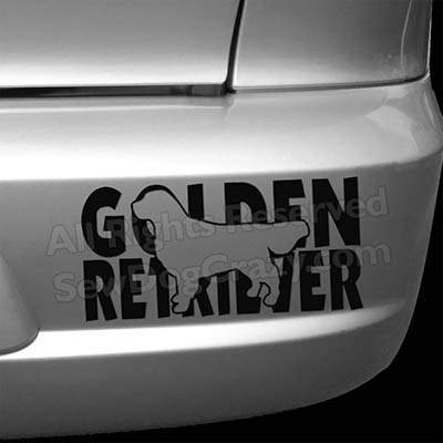 Golden Retriever Car Stickers