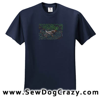 Embroidered German Shorthaired Pointer Art Tees