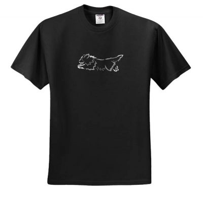 Embroidered Bearded Collie T-Shirt