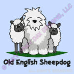 Old English Sheepdog Embroidered Apparel