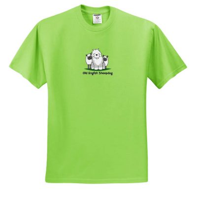 Cartoon Old English Sheepdog T-Shirt