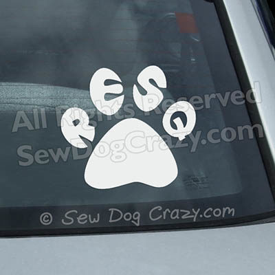Pet Rescue Car Window Sticker