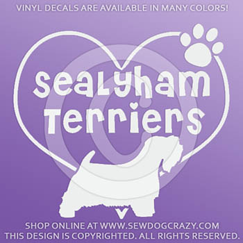 Heart Sealyham Terriers Vinyl Stickers