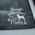 Funny Basenji Car Stickers