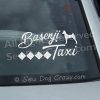 Basenji Taxi Window Decals