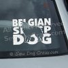 Belgian Sheepdog Car Window Stickers
