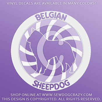 Vinyl Belgian Sheepdog Decals