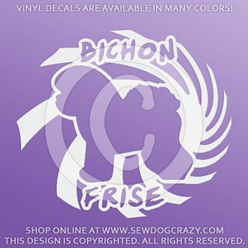 Cool Bichon Vinyl Stickers