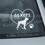 I Love Boxers Window Stickers