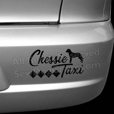 Chesapeake Bay Retriever Taxi Decals