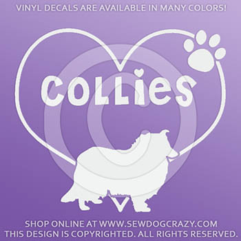Love Collies Window Sticker