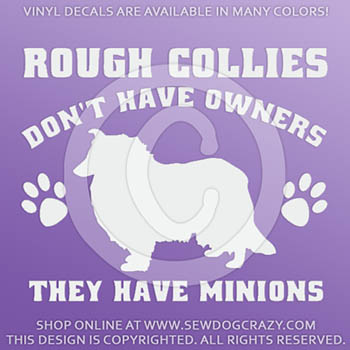 Funny Collie Decals