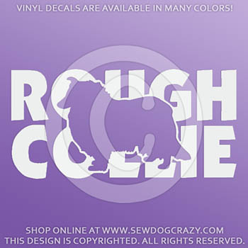 Vinyl Rough Collie Decals