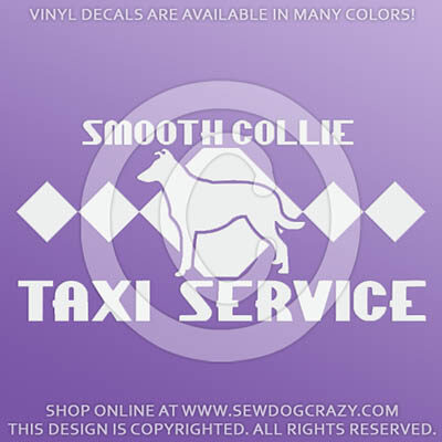 Smooth Collie Taxi Decals