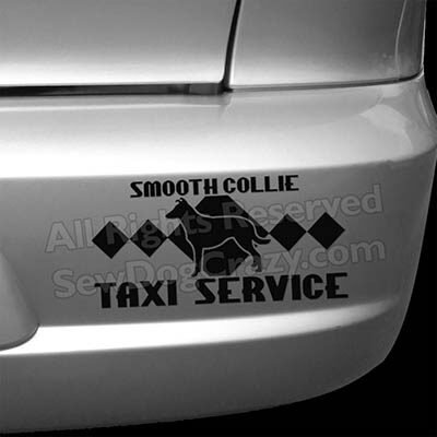 Smooth Collie Taxi Bumper Stickers