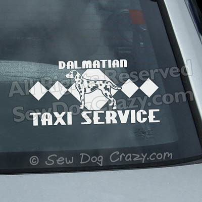 Dalmatian Taxi Car Decals