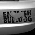 English Bulldog Car Stickers