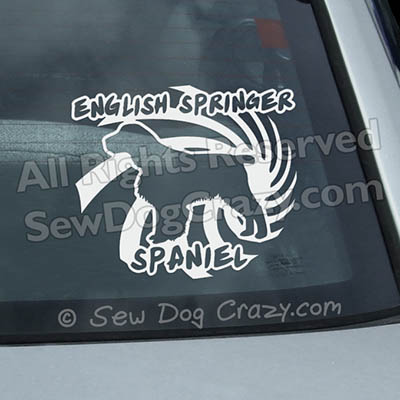 English Springer Spaniel Car Stickers