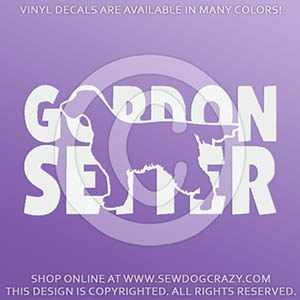 Awesome Gordon Setter Vinyl Decals