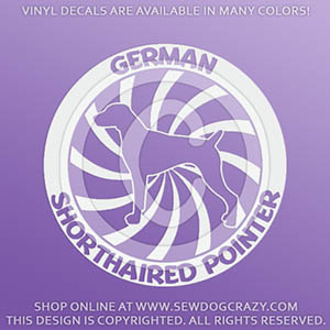 German Shorthaired Pointer Vinyl Stickers