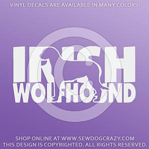 Irish Wolfhound Decals