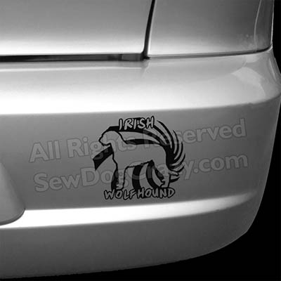 Cool Irish Wolfhound Bumper Sticker