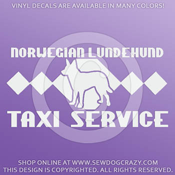 Lundehund Taxi Car Decals