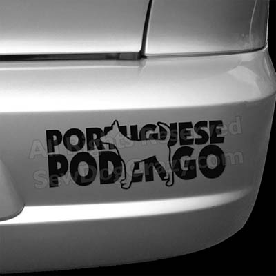 Smooth Portuguese Podengo Car Decals