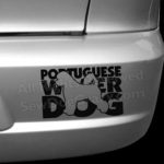 Vinyl Portuguese Water Dog Bumper Stickers