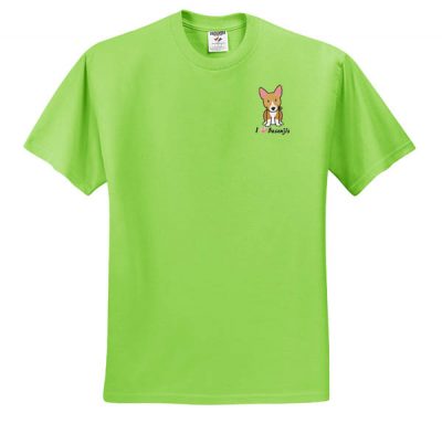 I Love Basenjis Embroidered T-Shirt