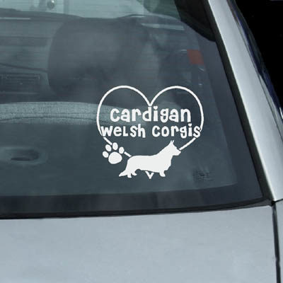 I Love Cardigan Welsh Corgis Decals