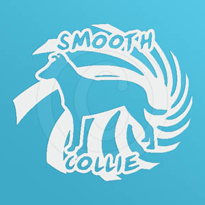 Spiral Smooth Collie Decals