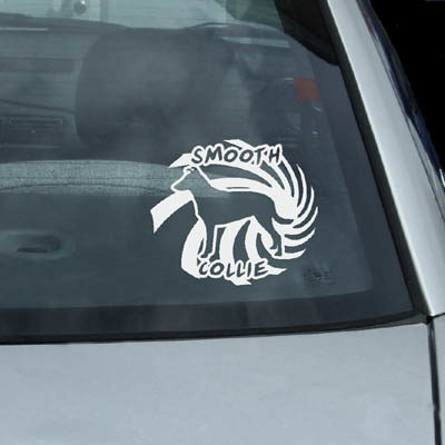 Spiral Smooth Collie Decal