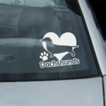 I Love Dachshunds Decals