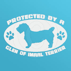 Protected by a Glen of Imaal Terrier Decal